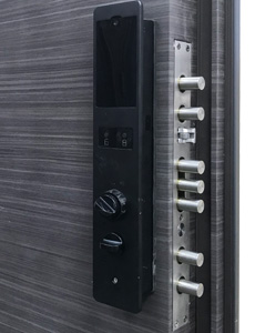 multi electronic lock steel safety door