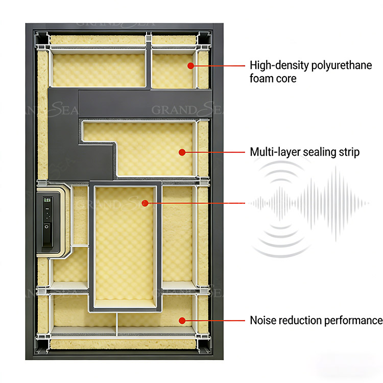 Geometric Aluminum Front Door
