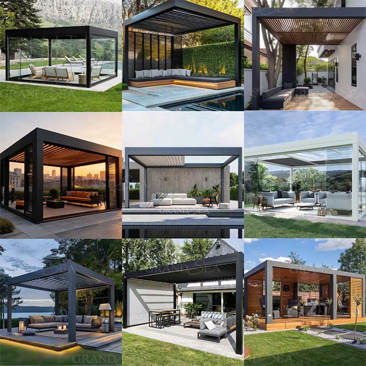 Motorized Aluminum Louvered Pergola