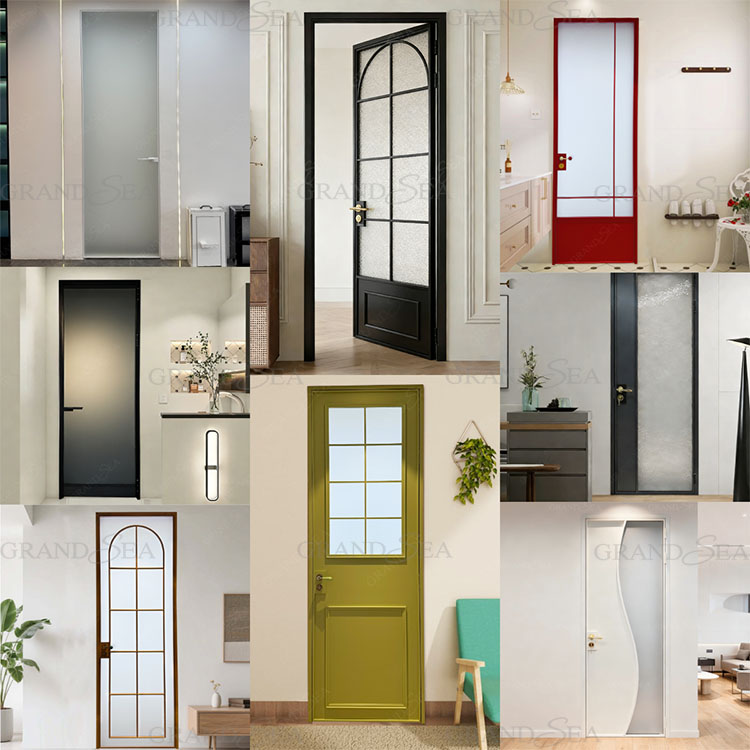 french aluminum single interior door
