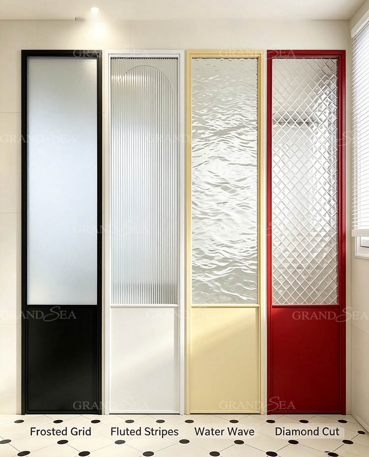 French aluminum interior door