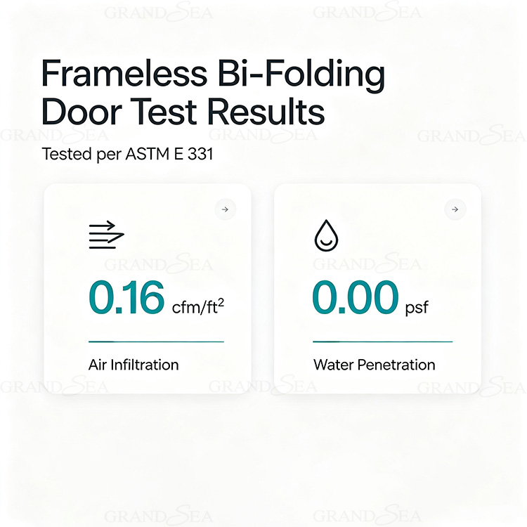 frameless balcony folding doors