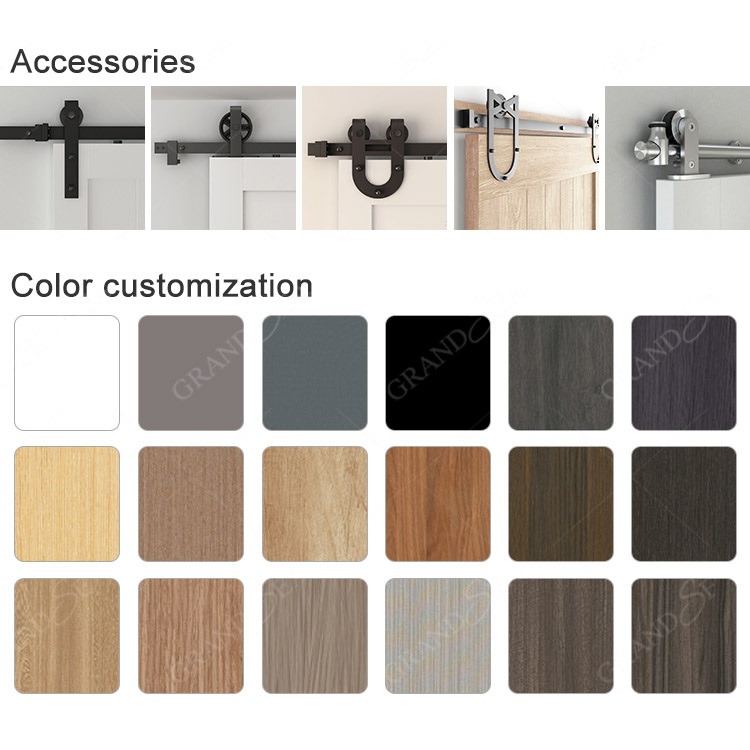 single barn door glass