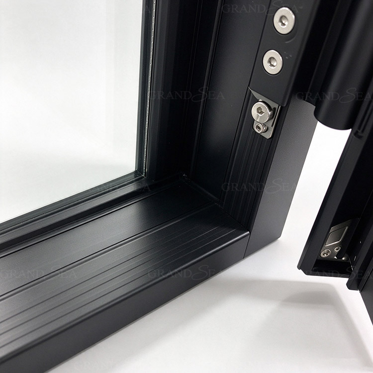 glass double casement doors
