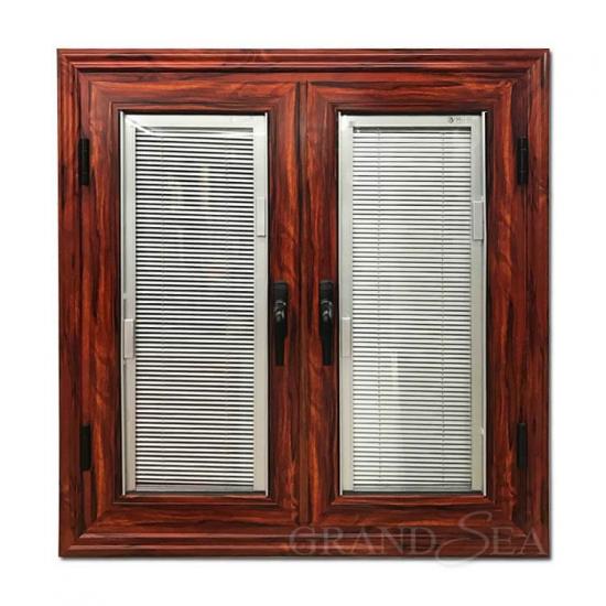 wooden grain aluminum window