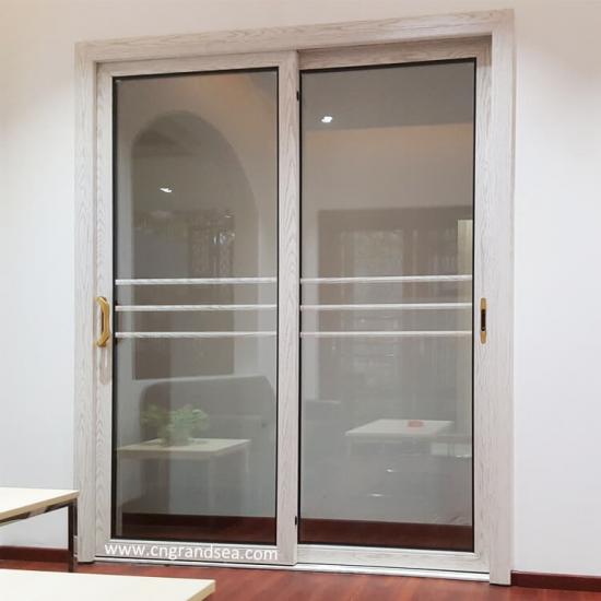 white aluminium sliding doors