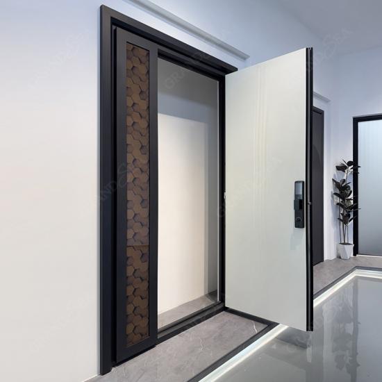 modern pivot front door
