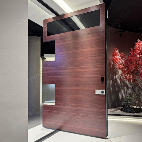 solid wood pivot doors