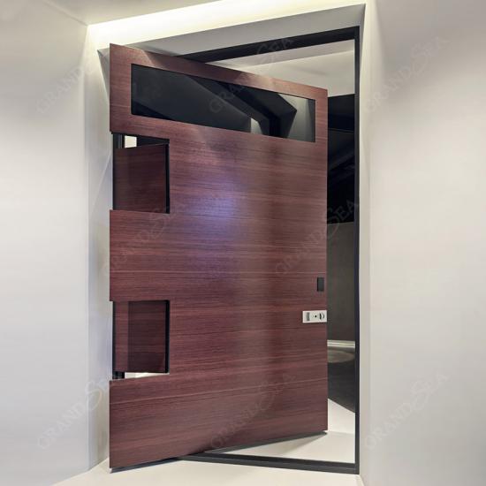 solid wood pivot doors