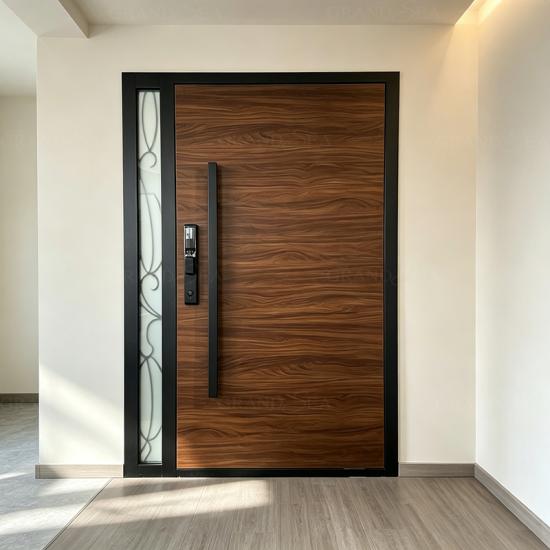 aluminum carved pivot door